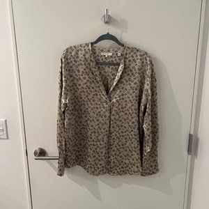 Vince Silk Blouse in Size Medium